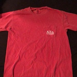 Alpha Xi Delta Pocket T-shirt - Size Medium